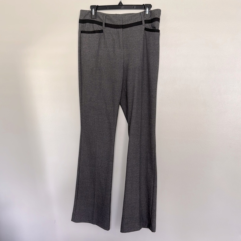 Grey Flare Dress Pants